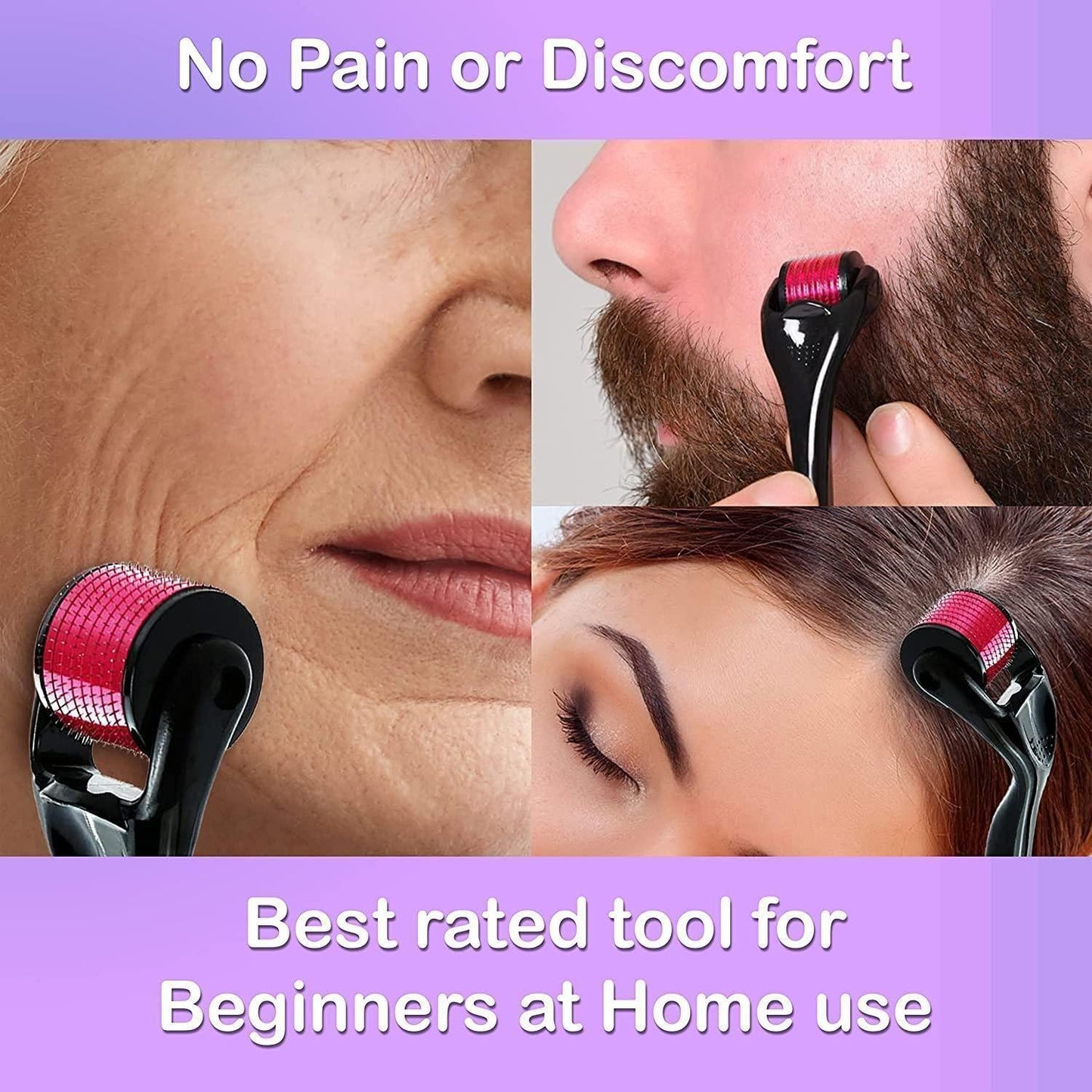 Derma Roller 0.5mm For Hair Regrowth for Men/Women
