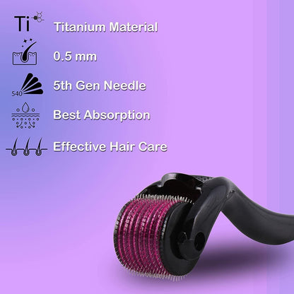 Derma Roller 0.5mm For Hair Regrowth for Men/Women